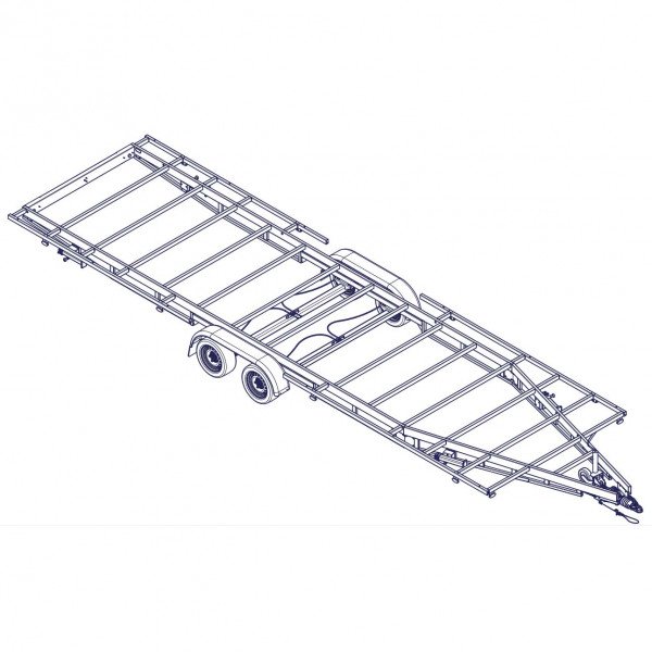 8m40 2 essieux 1800kg - Remorque pour Tiny House